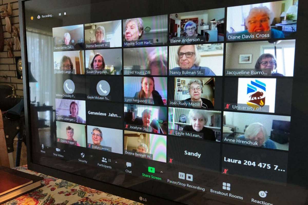 UM Home Ec class of 1960 celebrate their 60th reunion over Zoom.