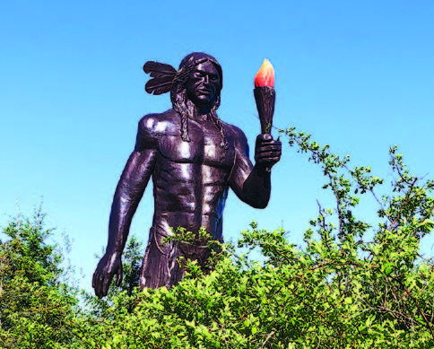 Monument at Millbrook, near Truro, Nova Scotia paying tribute to Glooscap—a legendary figure to the Mi’kmaq people of Nova Scotia.