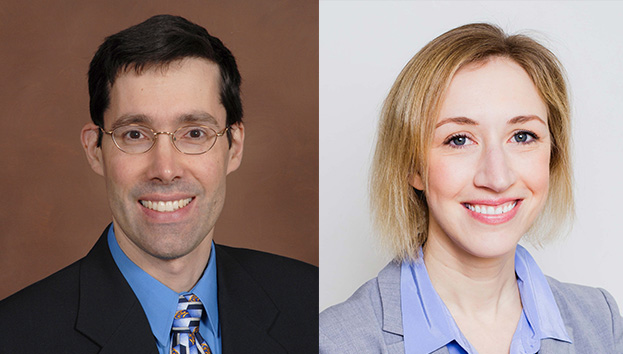 Headshots of Dr Gerald Heckman and Elizabeth McCandless