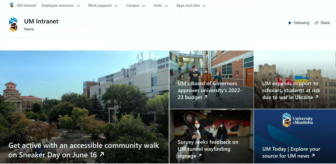 UM Intranet June 2022