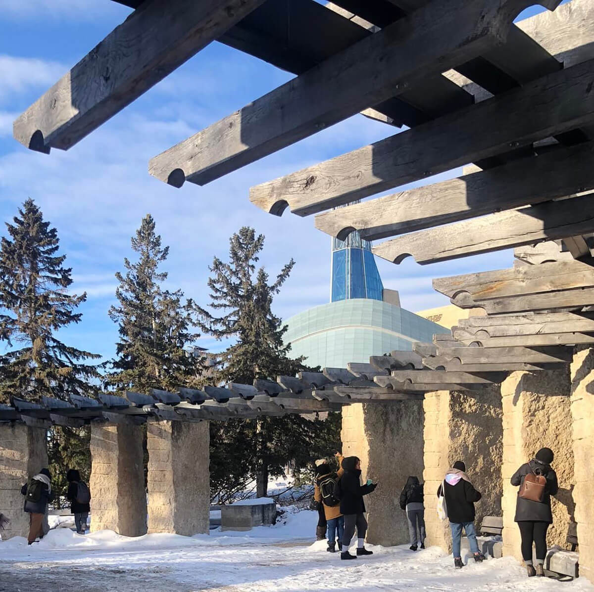 Exploring the fossil record in the Tyndall stone at The Forks
