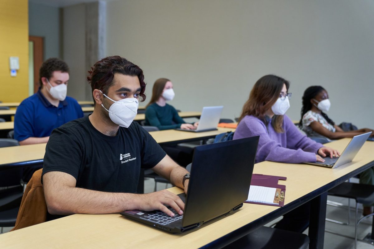 Students in class