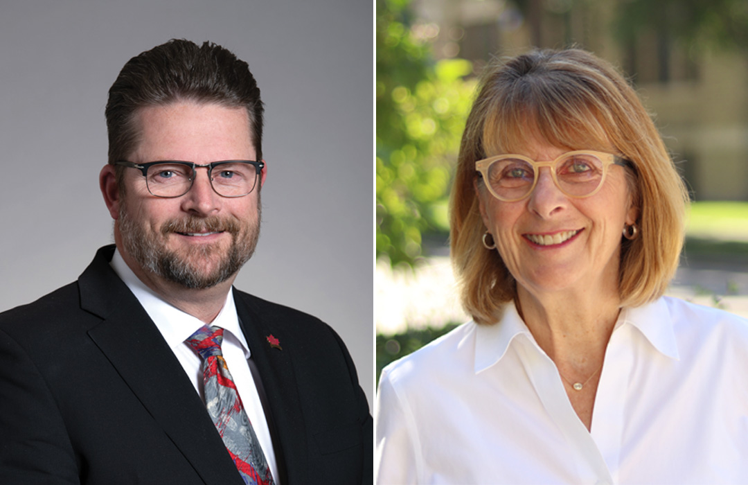 Headshots of Dr. Sandy Mutchmor and Mickey Emmons Wener.