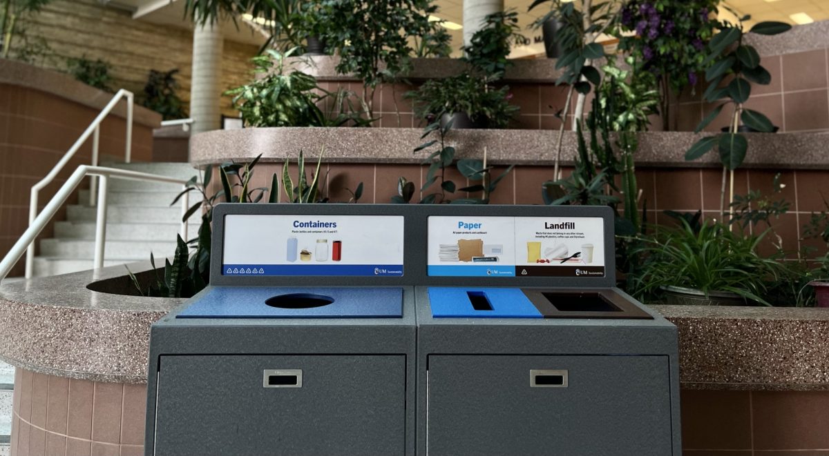 New waste bins at Bannatyne campus.