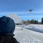 Testing a drone's ability to detect objects on and under ice