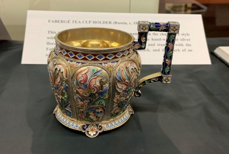 Faberge teacup holder, c. 1889