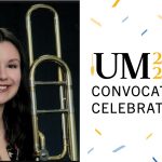 Headshot of Dana Malenko on the left and text on the right that reads: UM 2020 2021 Convocation Celebration.