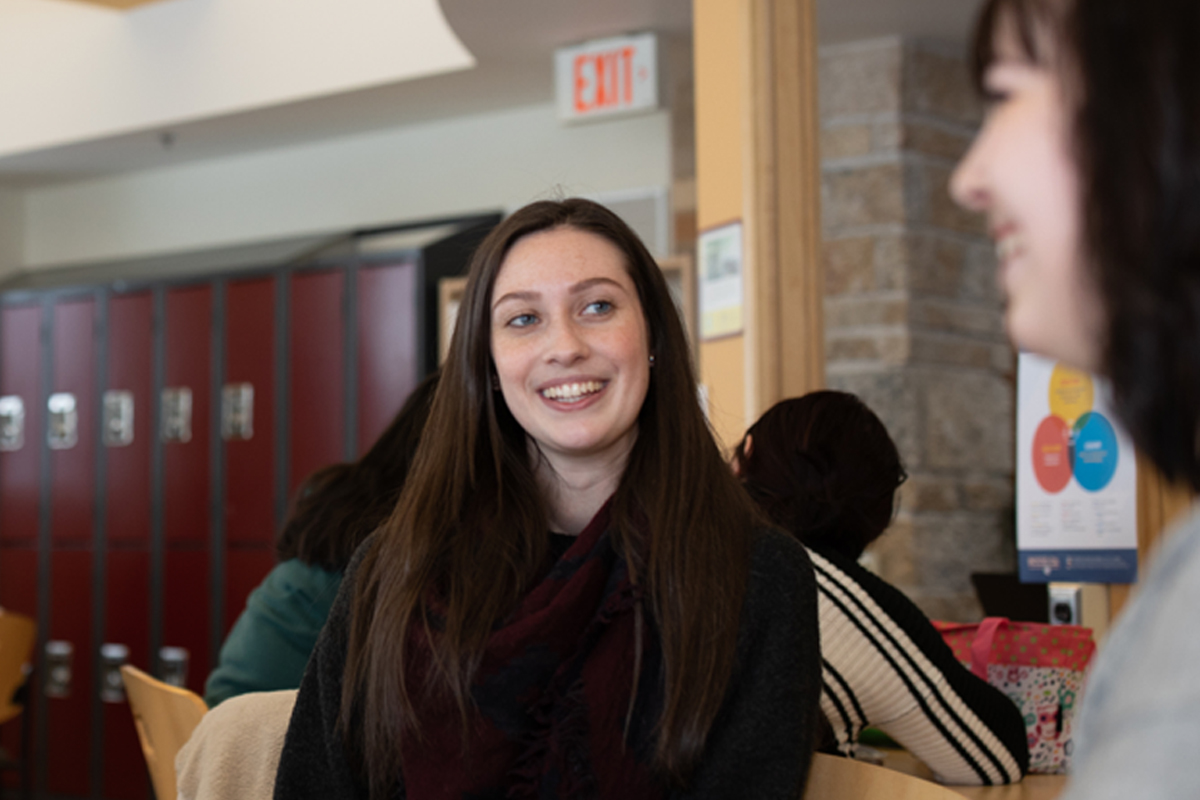 Indigenous student smiling