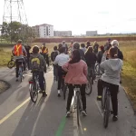 Bike tour along southwest rapid transit path.