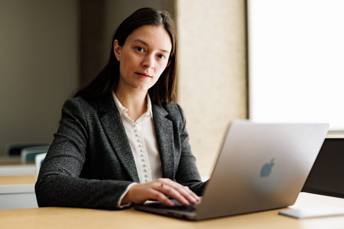 Lauren Gowler was chosen as the Faculty of Law's exceptional student for the 2023 Students' Teacher Recognition Reception.