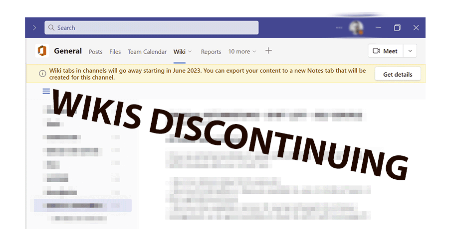 Wiki retirement and the future of note taking in Teams Channels