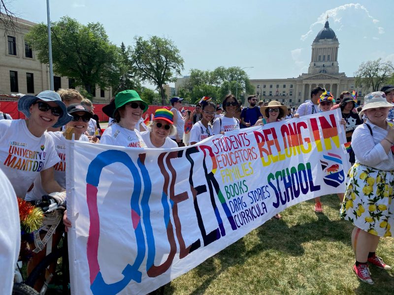 faculty of education academics and staff at pride parade 2023