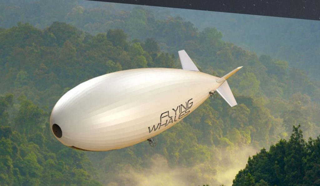 rendering of an airship