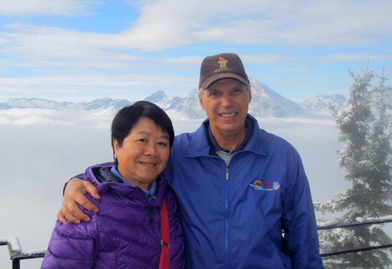 Rick Zillman (right) founded the Miaw Jin Scholarship, to be given out for the first time this year, in memory of his wife of 48 years, Paulina (left).