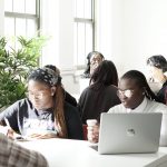 U1 students studying in the u1 student lounge