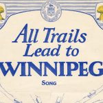 Song sheet cover showing title "All trails lead to Winnipeg"