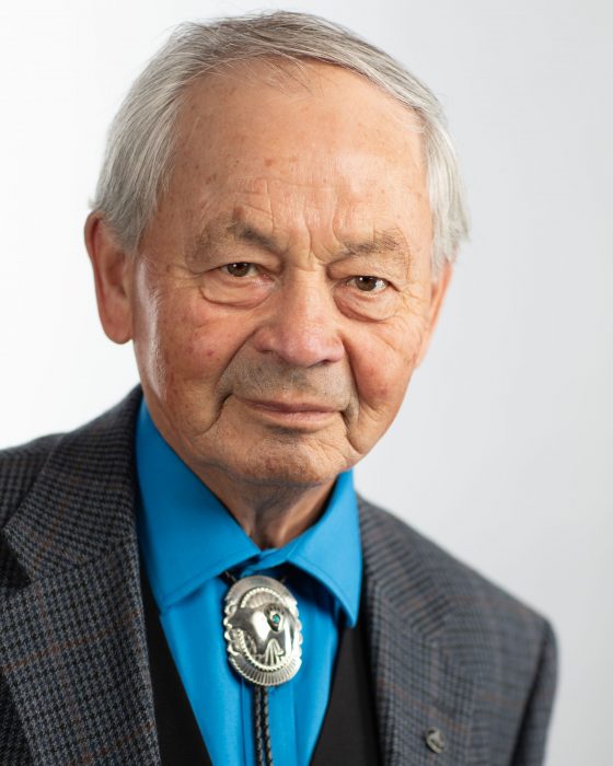 Close-up photo of Indigenous Student Centre Elder-in-Residence Norman Meade.
