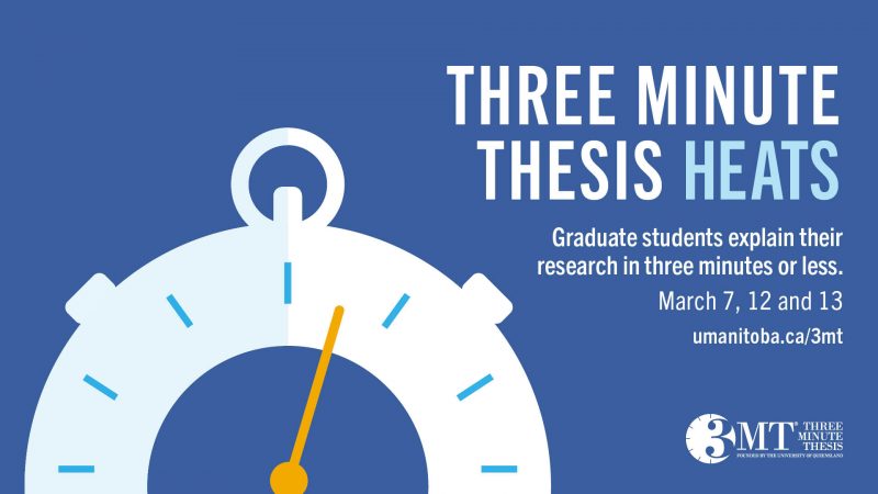Three Minute Thesis Heats promotion