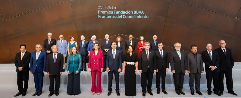 Dr. Dorthe Dahl-Jansen, 5th from the left in the back row, with other BBVA Foundation Frontiers of Knowledge Winners