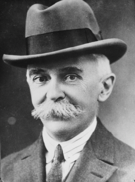 Photo of the father of the modern Olympics, Pierre de Coubertin
