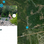 GIS Story Map shows the several points of interest in Pinawa, Manitoba.