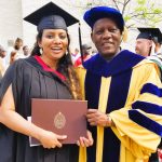 Anamika Anwesha receiving her master's degree