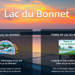 Welcome to Lac du Bonnet front page of town website.