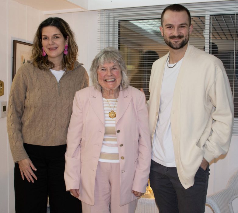 Left to right: Dr. Katie Szilagyi, Muriel St. John, Chad Laferriere-Enns.