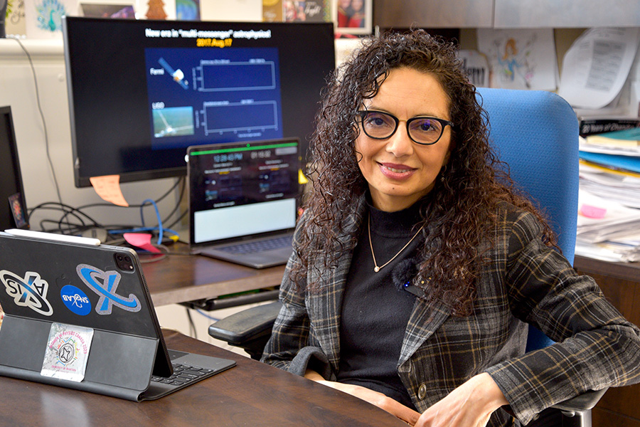 Dr. Samar Safi-Harb looking at the camera in her office.