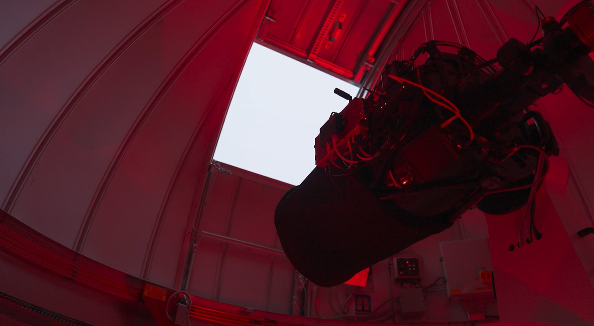 Glenlea observatory dome opening