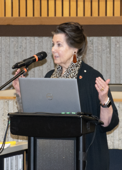 Keynote speaker, Senator Marilou McPhedran.