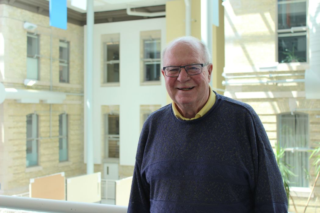 Dr. John Wade in the Brodie Centre atrium.