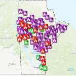 July 24, 2025 wildfire map produced by the Government of Manitoba.