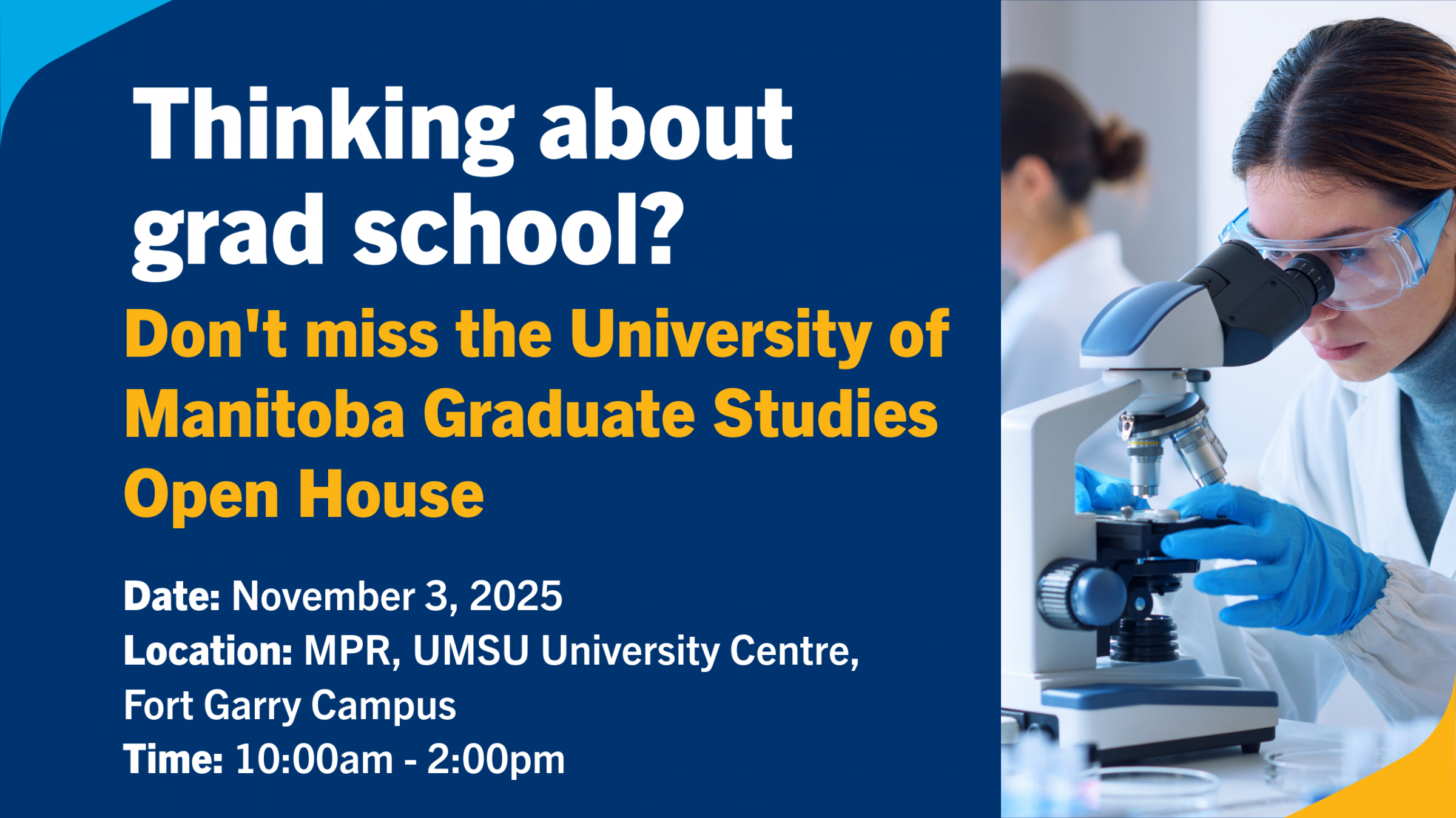 Graduate studies open house invite