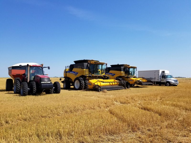 A series of different sized equipment used for farming.