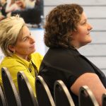 Krystyna Koczanski and Janine Carmichael at Shad students presentations, 2024.