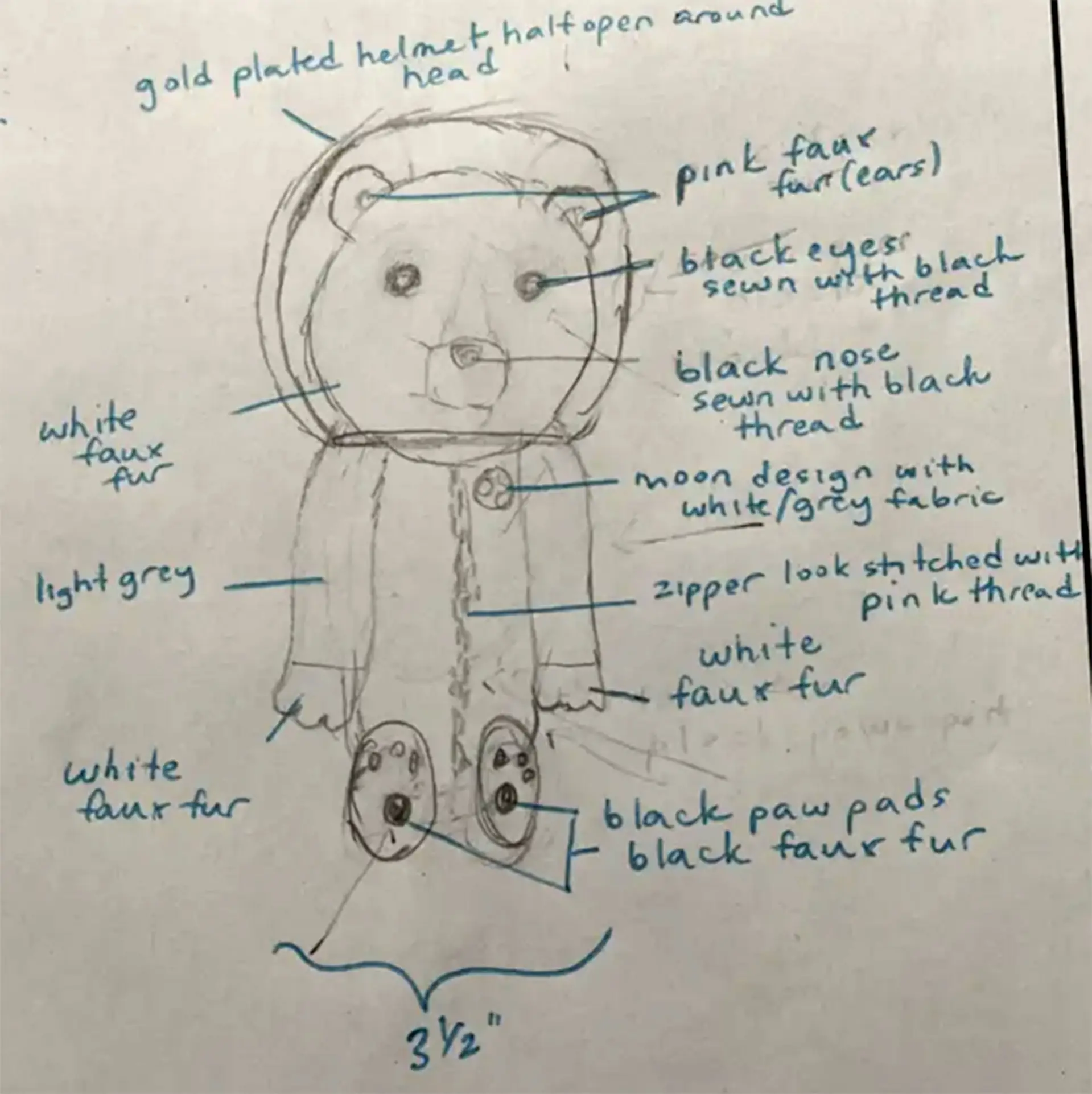 Royal School’s Luna the Polar Bear design is one of 25 finalists in a new NASA contest.