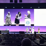 AmyAnne at the European Conference on Domestic Violence in Barcelona receiving the poster competition award