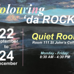 Colouring 'Da Rock Art Exhibition Poster