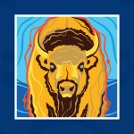 Illustration of a bison.