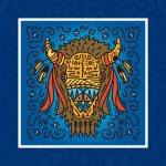 Illustration of skull design.