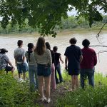 Wawatay students standing by the river.