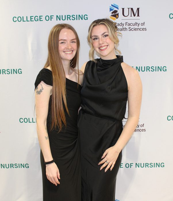 Valedictorians Olivia Steininger and Sarah Livingstone.