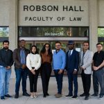 The inaugural class of UM Faculty of Law's Internationally Trained Lawyer program with Laurelle A. Harris, K.C., Director of the ITL Program, Equity & Transformation (4th from left). Photo by Christine Mazur.