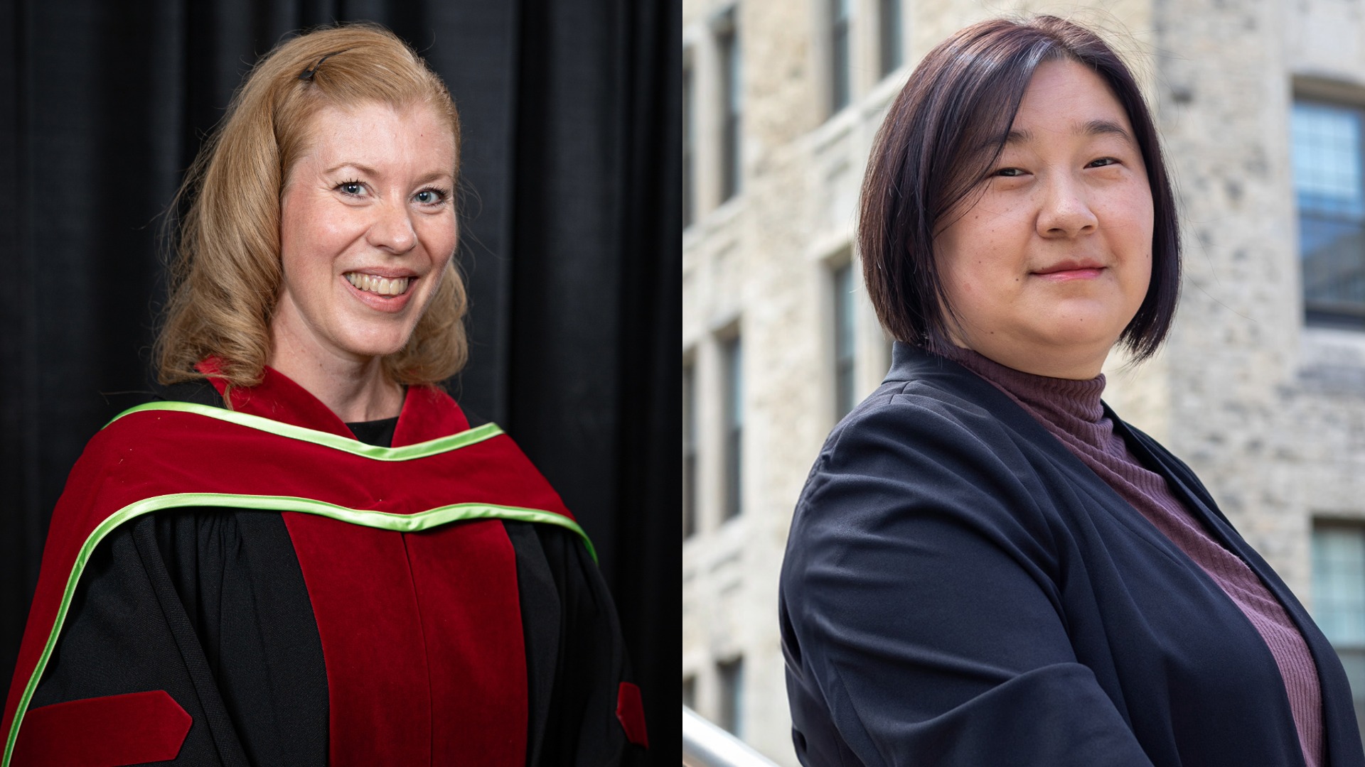 Photos of Dr. Jennifer Watt and Wan Wang