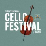 Graphic with a cello and the text: The International Cello Festival of Canada.