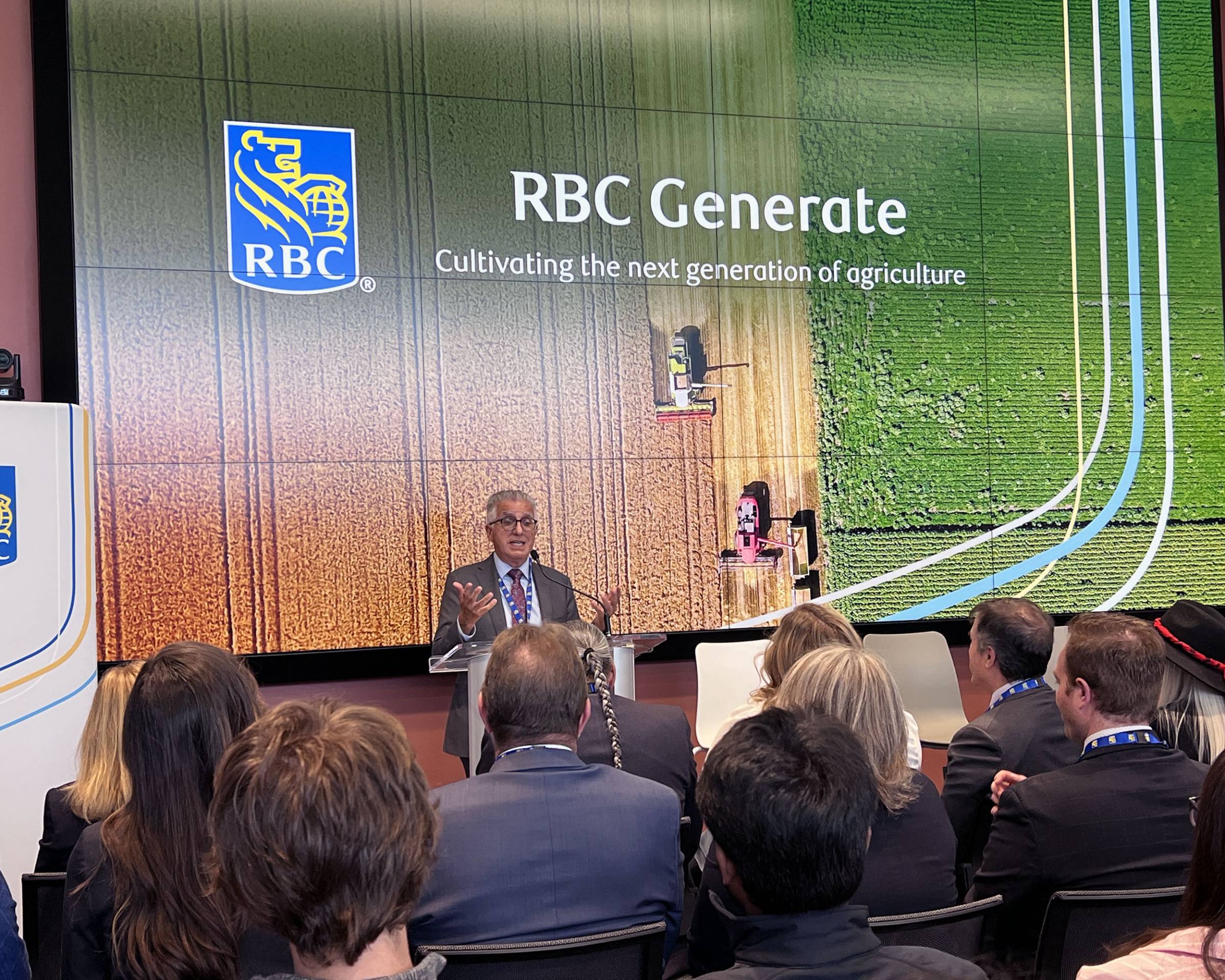 President Michael Benarroch speaks at the RBC event
