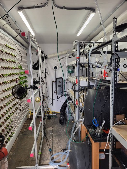 Interior of Smart Vertical Farm