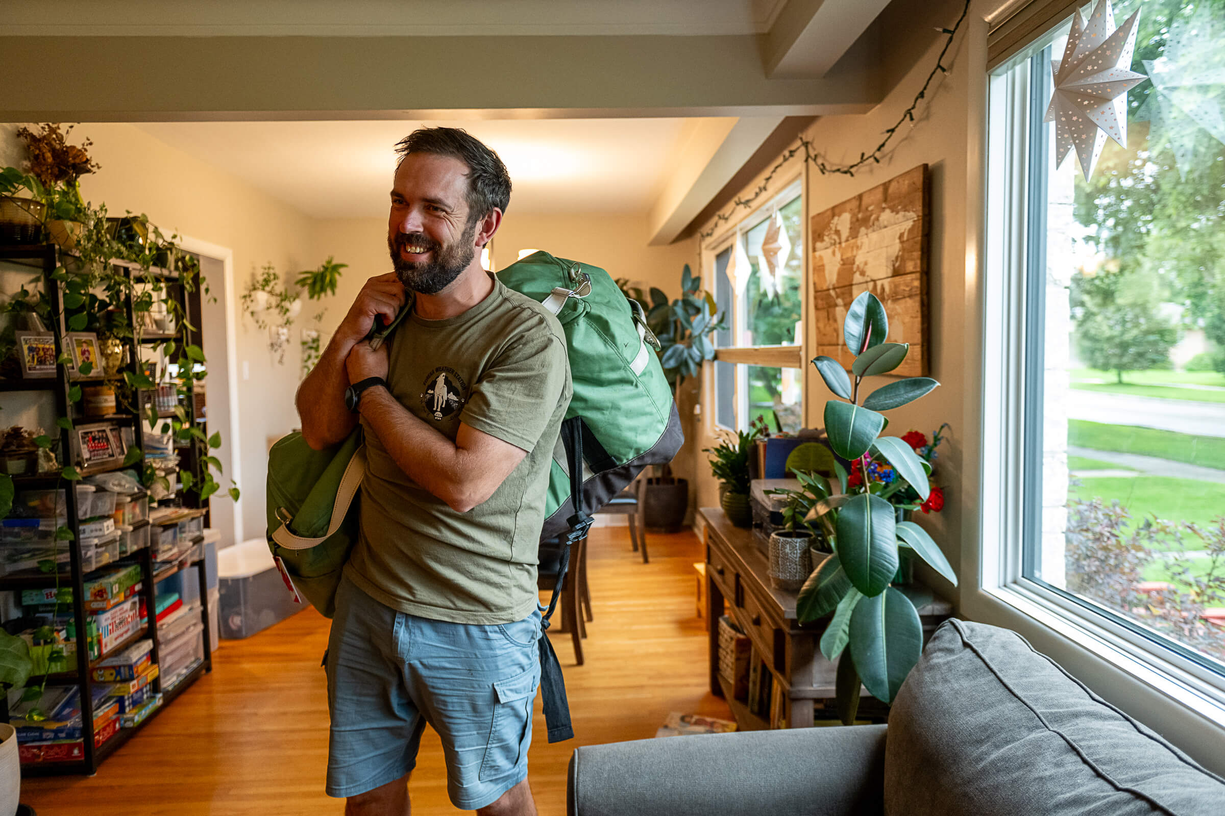 A Research Associate with the University of Manitoba’s Centre for Earth Observation Science, David Babb packs up his gear within days of his excursion aboard the CCGS Amundsen research icebreaker // Photo by Katie Chalmers-Brooks