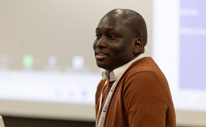 Conference organizer, Dr. Akinwumi Ogunranti, Faculty of Law, University of Manitoba. Photo by Adam Dolman.
